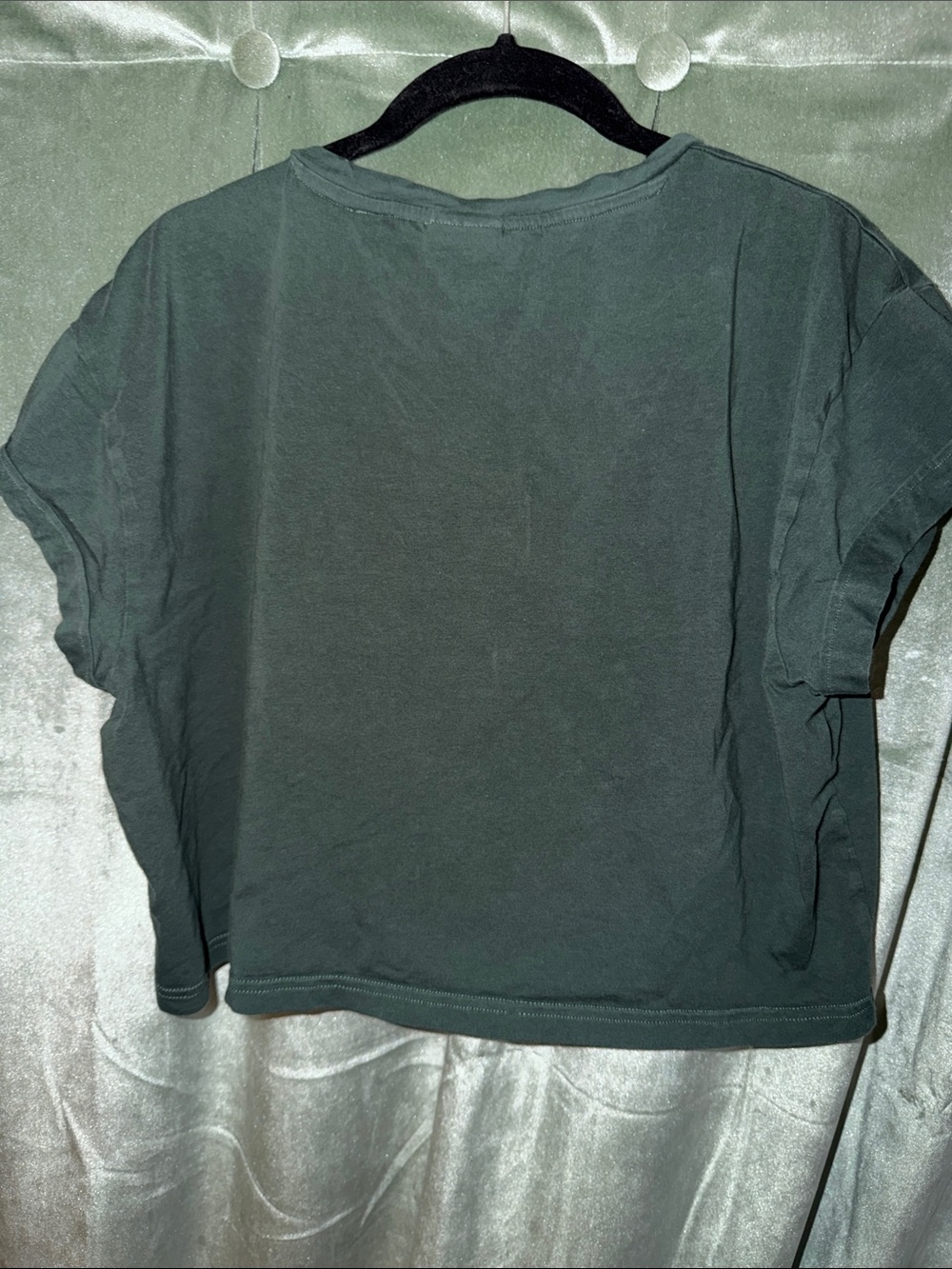 Gymshark Short Sleeve Cropped Tee in Forest Green - Picture 4 of 4